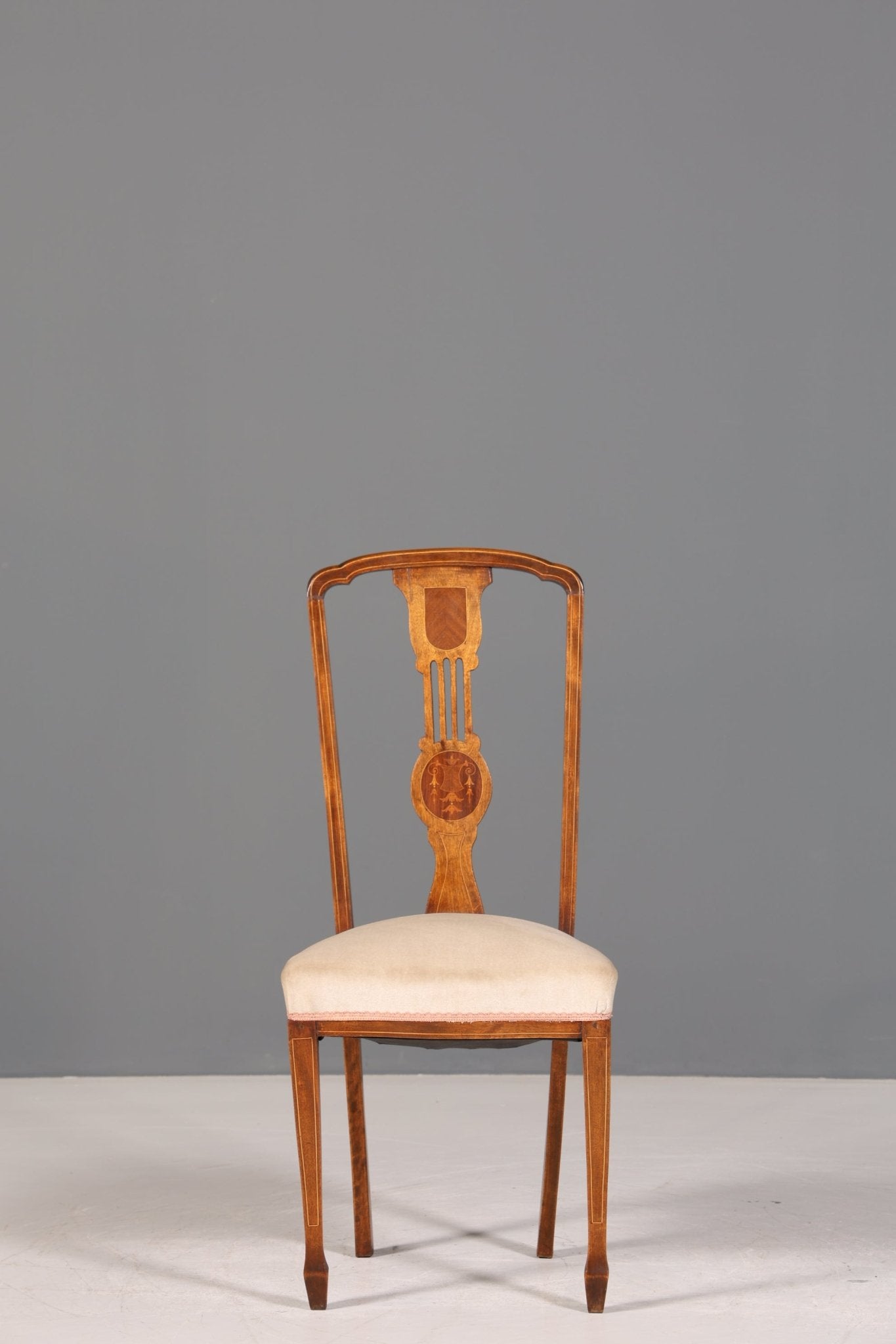 Edler Jugendstil Stuhl Antik Sekretär Stuhl Biedermeier Empire Stil Küchenstuhl Barock Stil Polsterstuhl