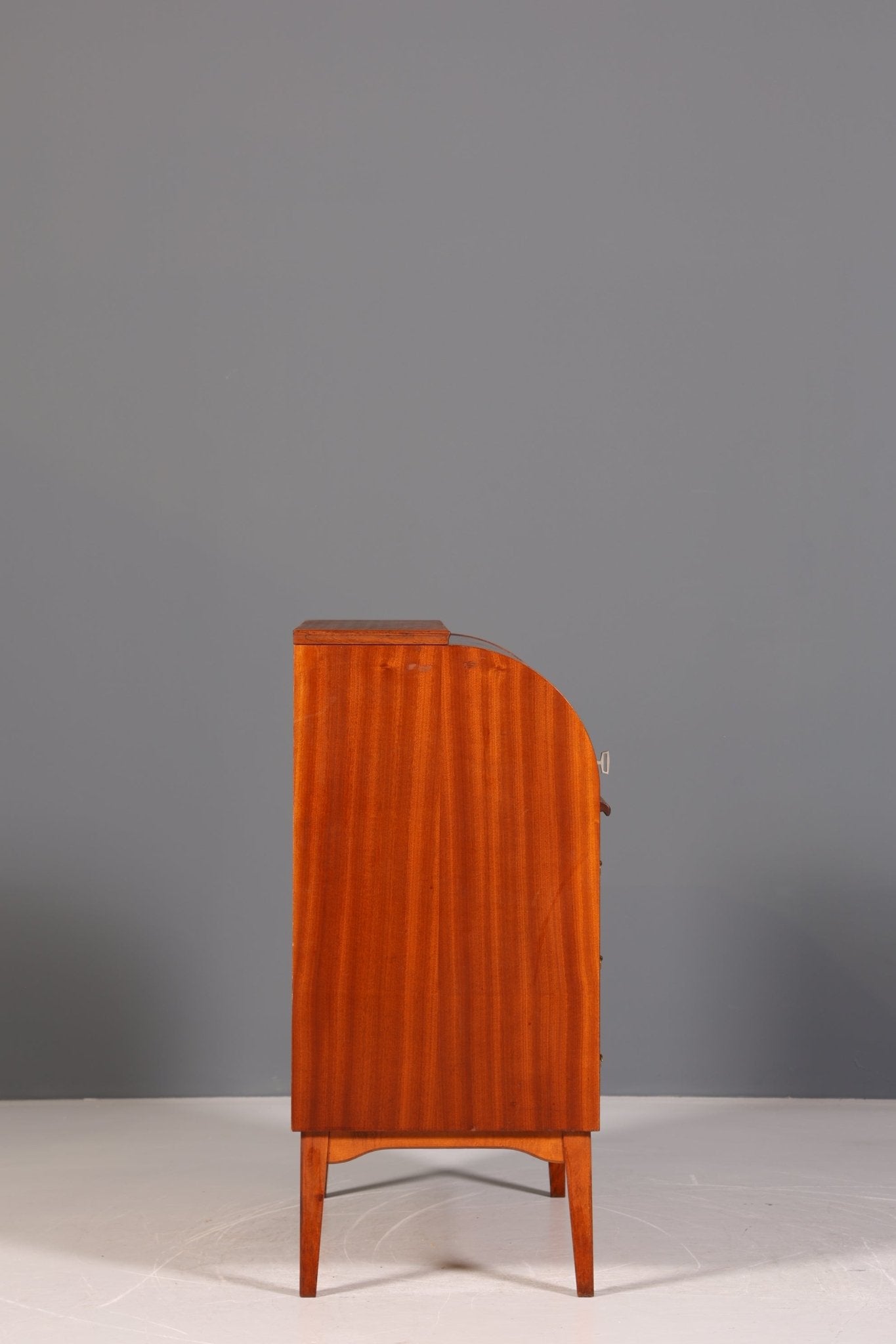 Mid Century Rollladen Sekretär von Bröderna Gustafssons Träindustri "Made in Sweden" Büro Schrank Schreibkommode 60s Schreibmöbel