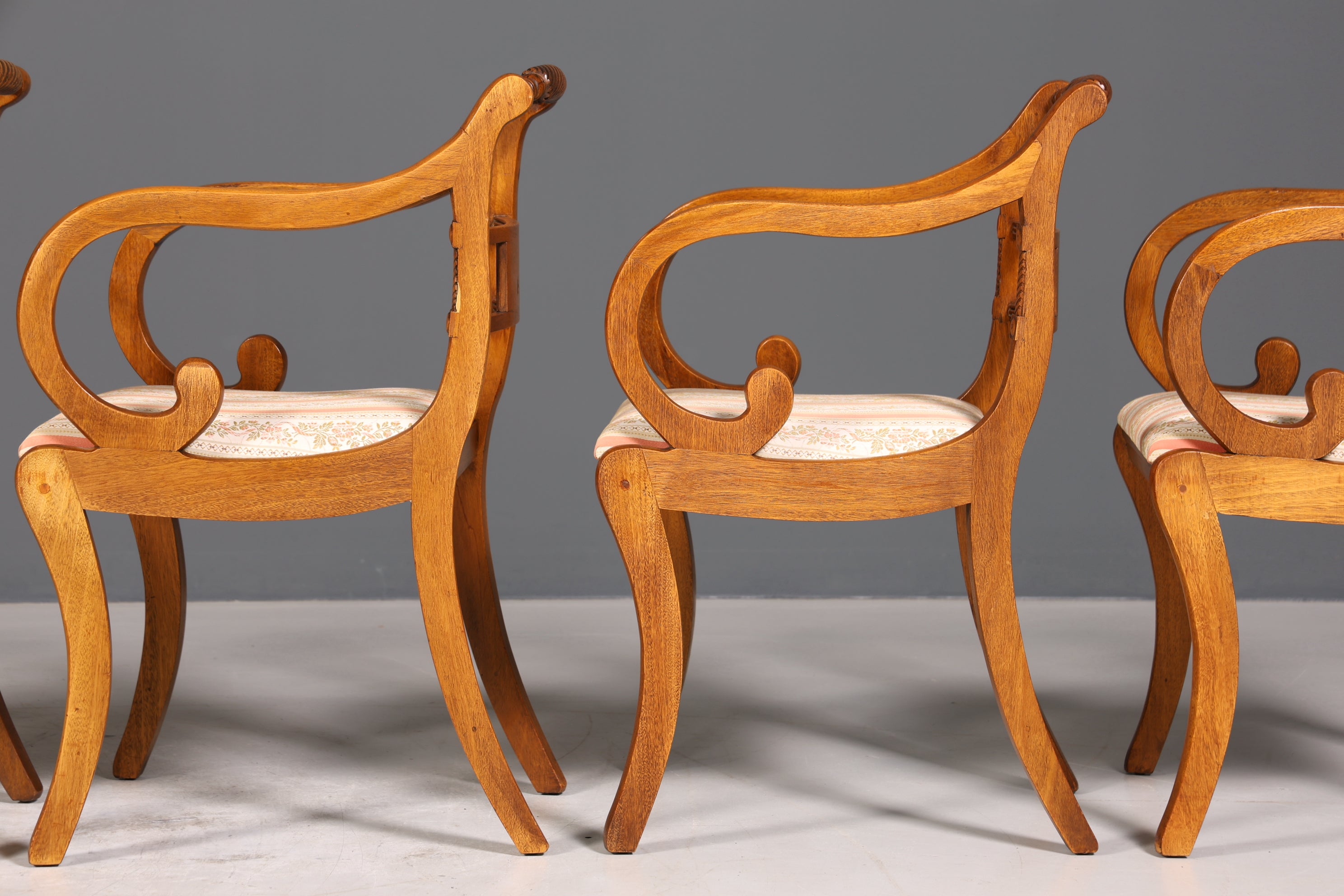 6x Wunderschöne Englische Stühle Englisch Dining Chairs Armlehnstuhl Set Küchenstühle Stuhlset Armlehnstühle