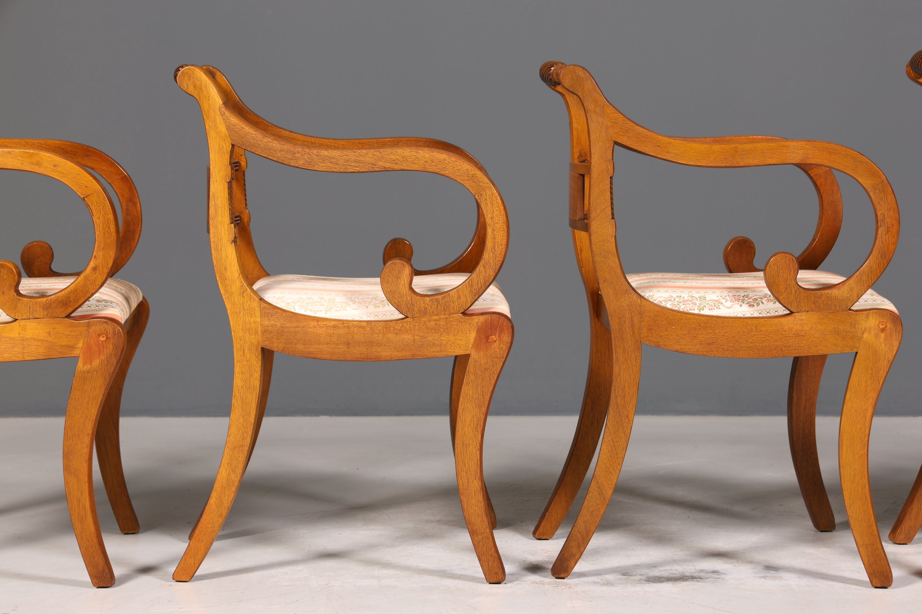 6x Wunderschöne Englische Stühle Englisch Dining Chairs Armlehnstuhl Set Küchenstühle Stuhlset Armlehnstühle