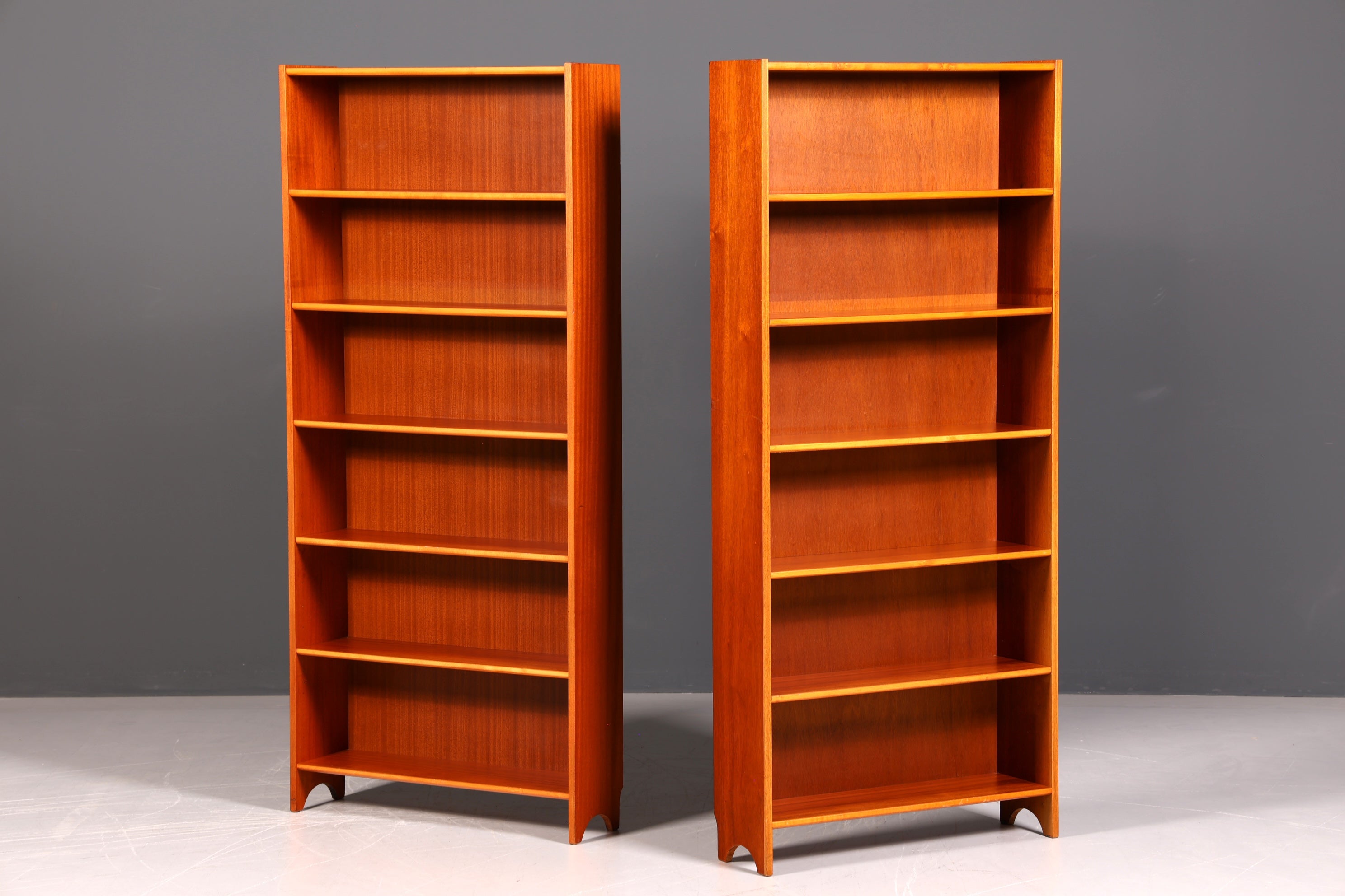 Edles Mid Century Regal Vintage Bücherregal Schrank Buchablage 60s Bookshelf Designer Holz