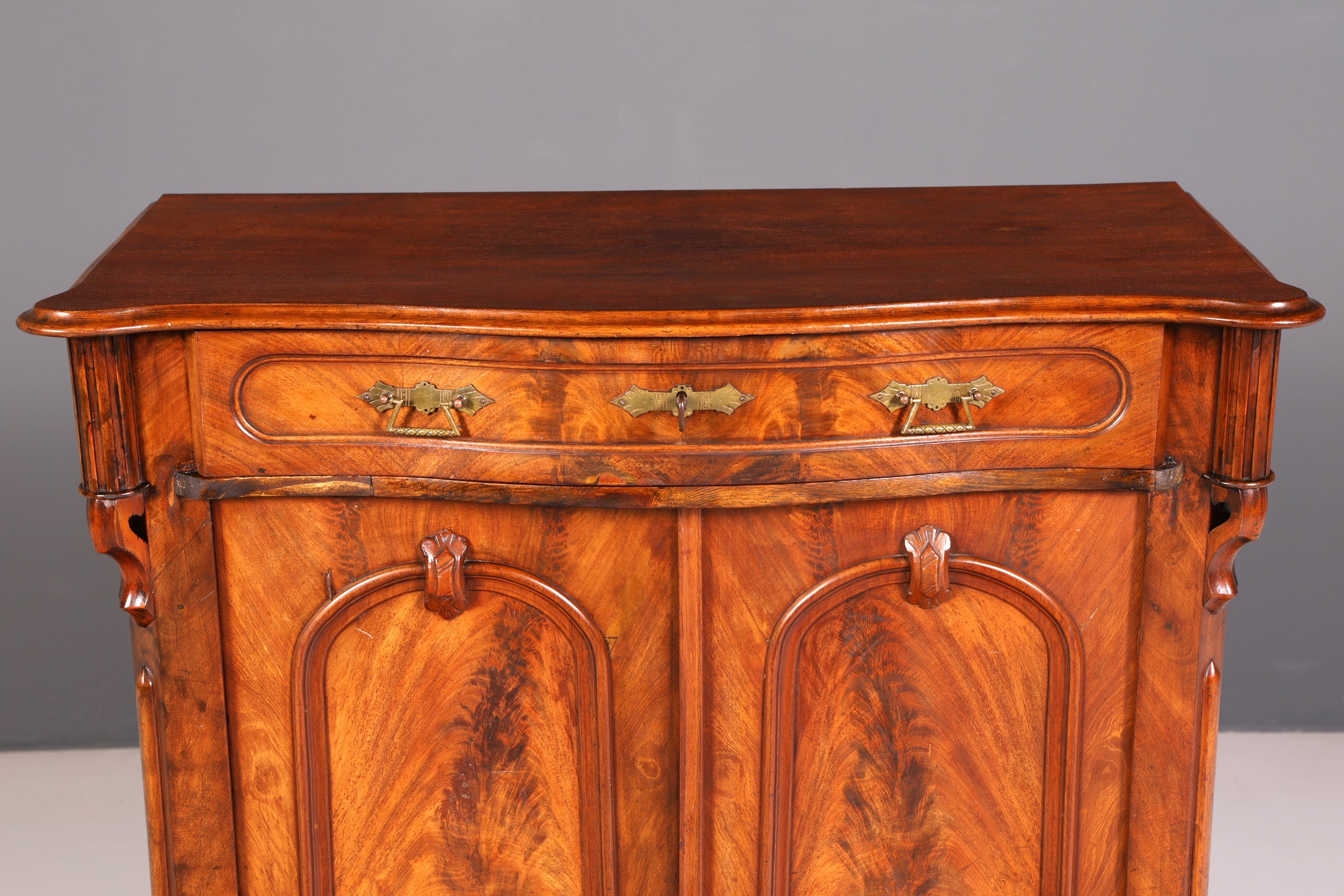 Wunderschöner Louis Philippe Schrank Gründerzeit Vertiko Highboard Antik um 1880