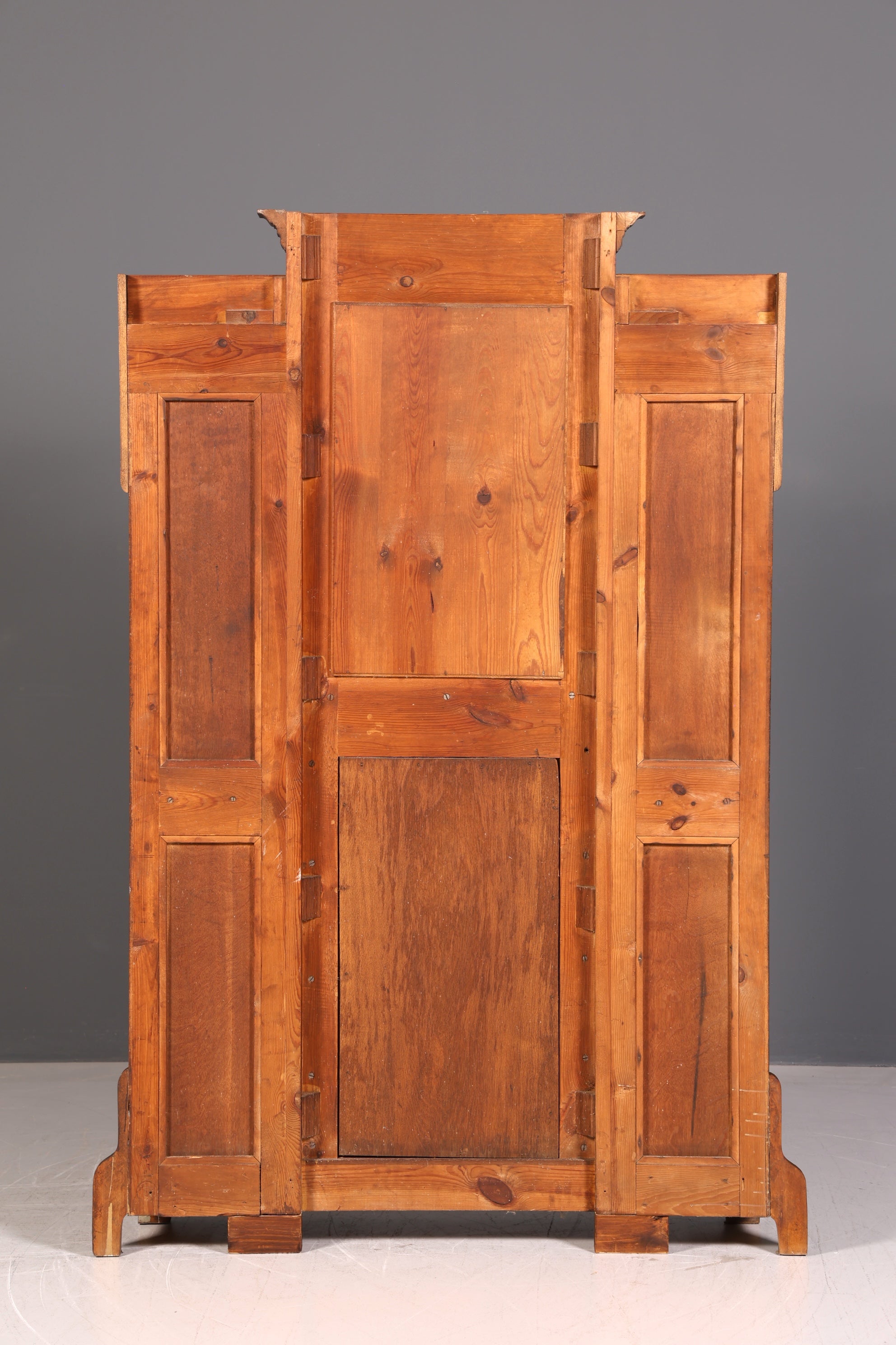 Traumhafte Jugendstil Garderobe Flurgarderobe Eiche Antik Kleiderwand mit Spiegel Dielenmöbel Wandgarderobe