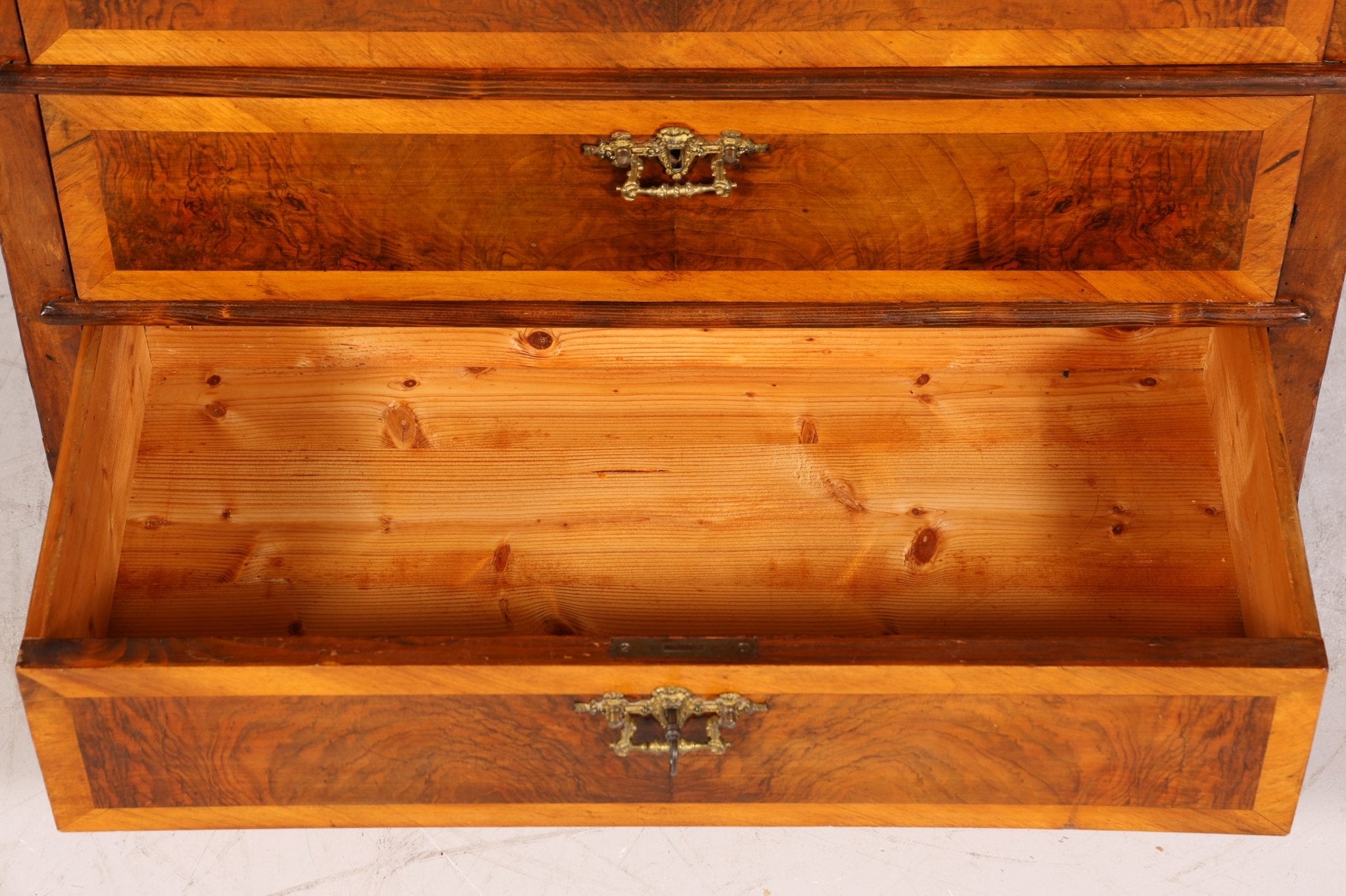 Stilvoller Gründerzeit Sekretär Vertiko Highboard Louis Philippe Kommode um 1880