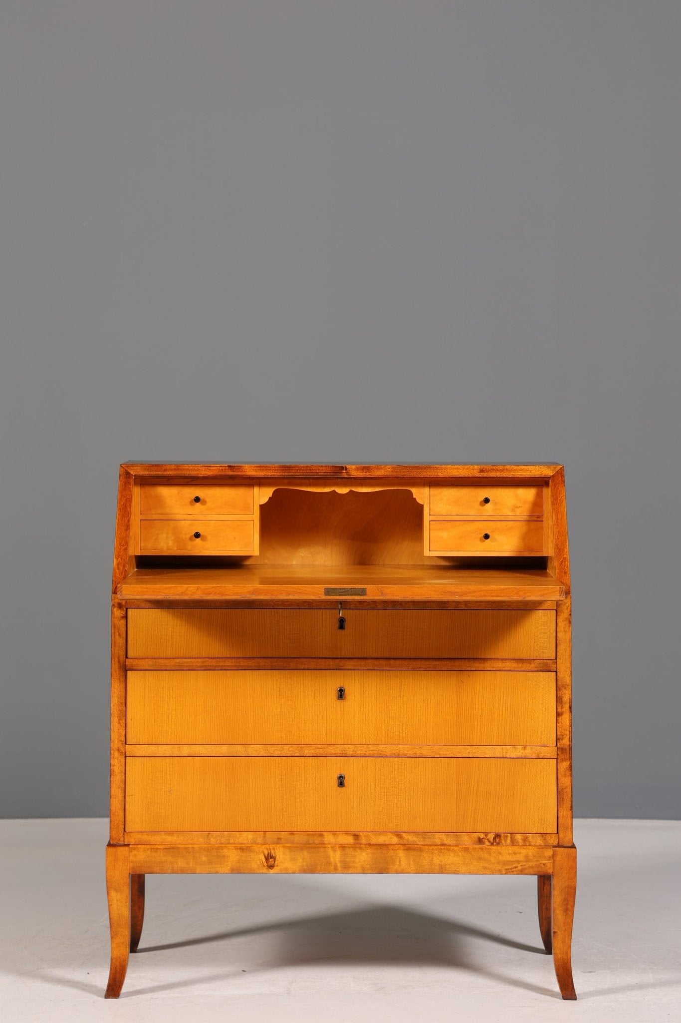 Stilvoller Sekretär um 1930 Büro Kommode echt Holz Sekretär Schreibtisch Kommode Secretary