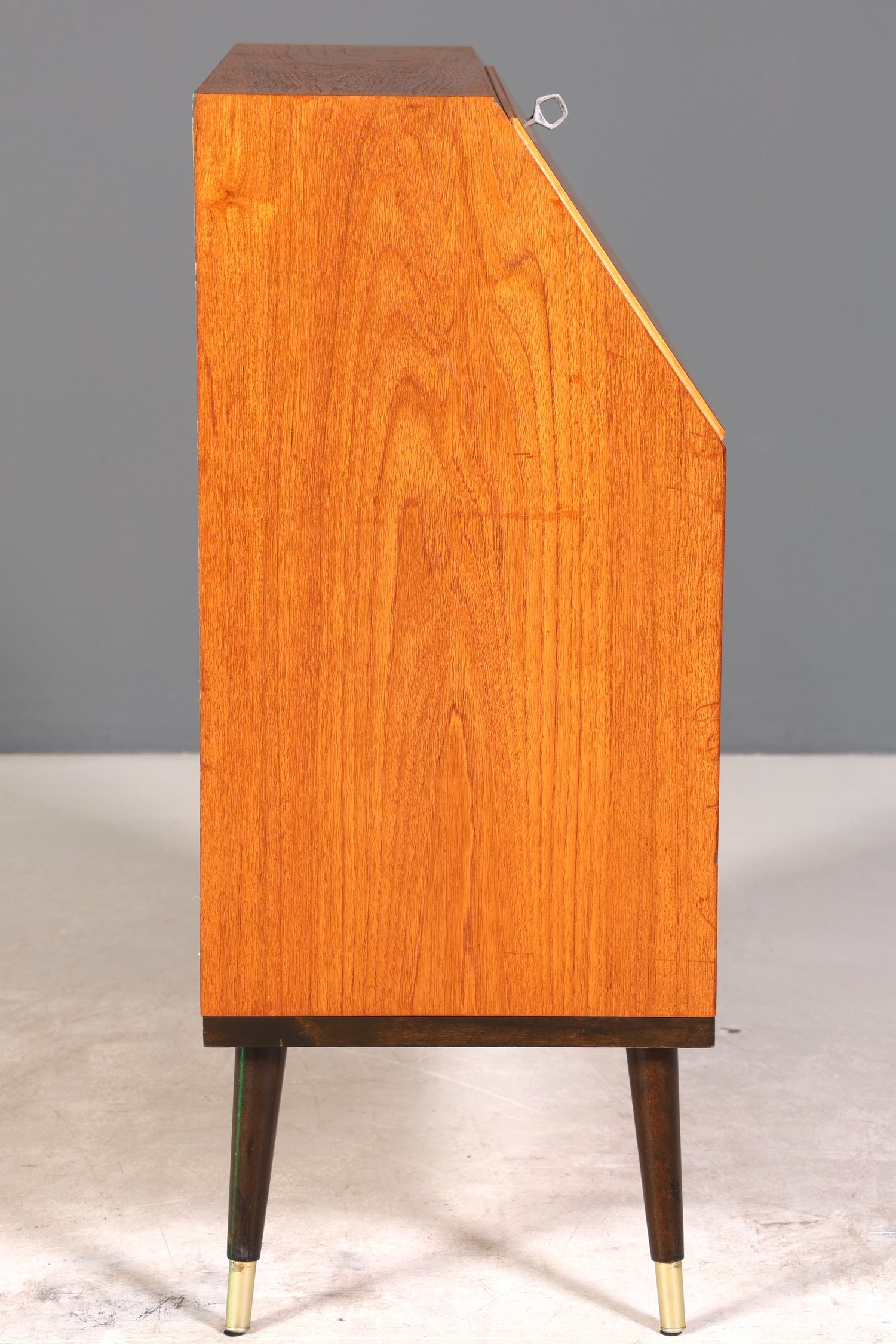 Stilvoller Mid Century Sekretär Vintage Schreibmöbel echt Holz Kommode Office Secretary