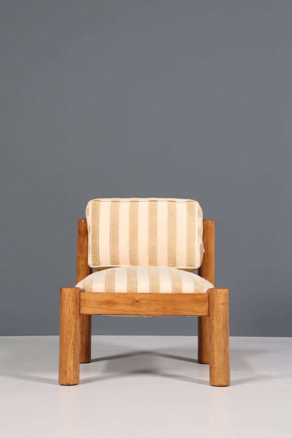 Seltener Design Loungesessel Mid Century Nussbaum Sessel