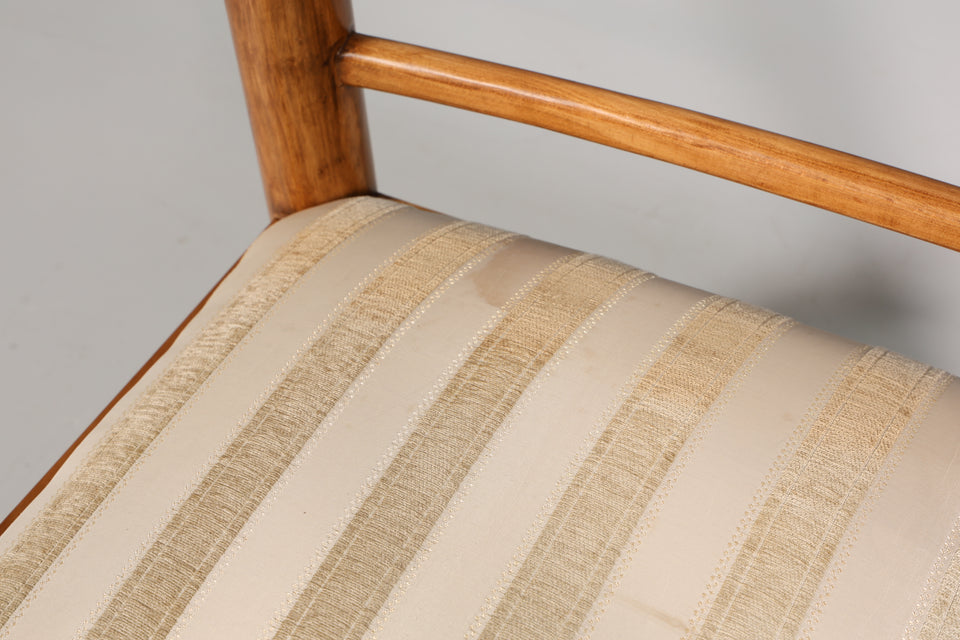 Seltener Design Loungesessel Mid Century Nussbaum Sessel
