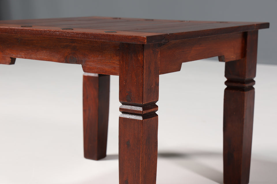 Wunderschöner massiv Sheesham Couchtisch Kolonial Stil Holz Tisch