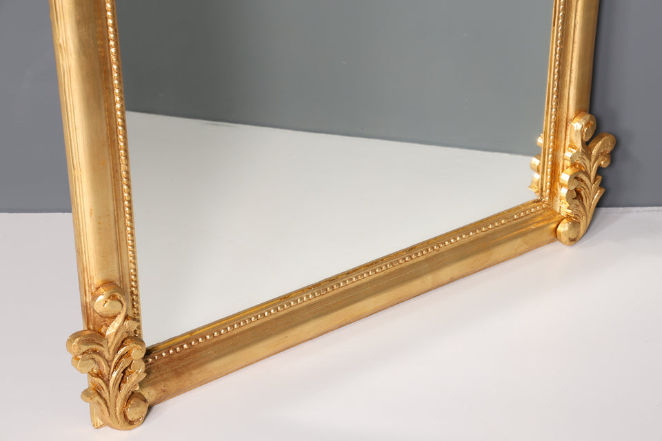 Stilvoller Prunk Barock Stil Wandspiegel Standspiegel Antik Stil Flurspiegel 213x115cm