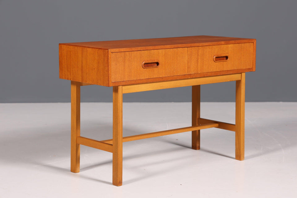 Schlichte Kommode "Made in Denmark" Teak Holz Beistelltisch Flur Kommode