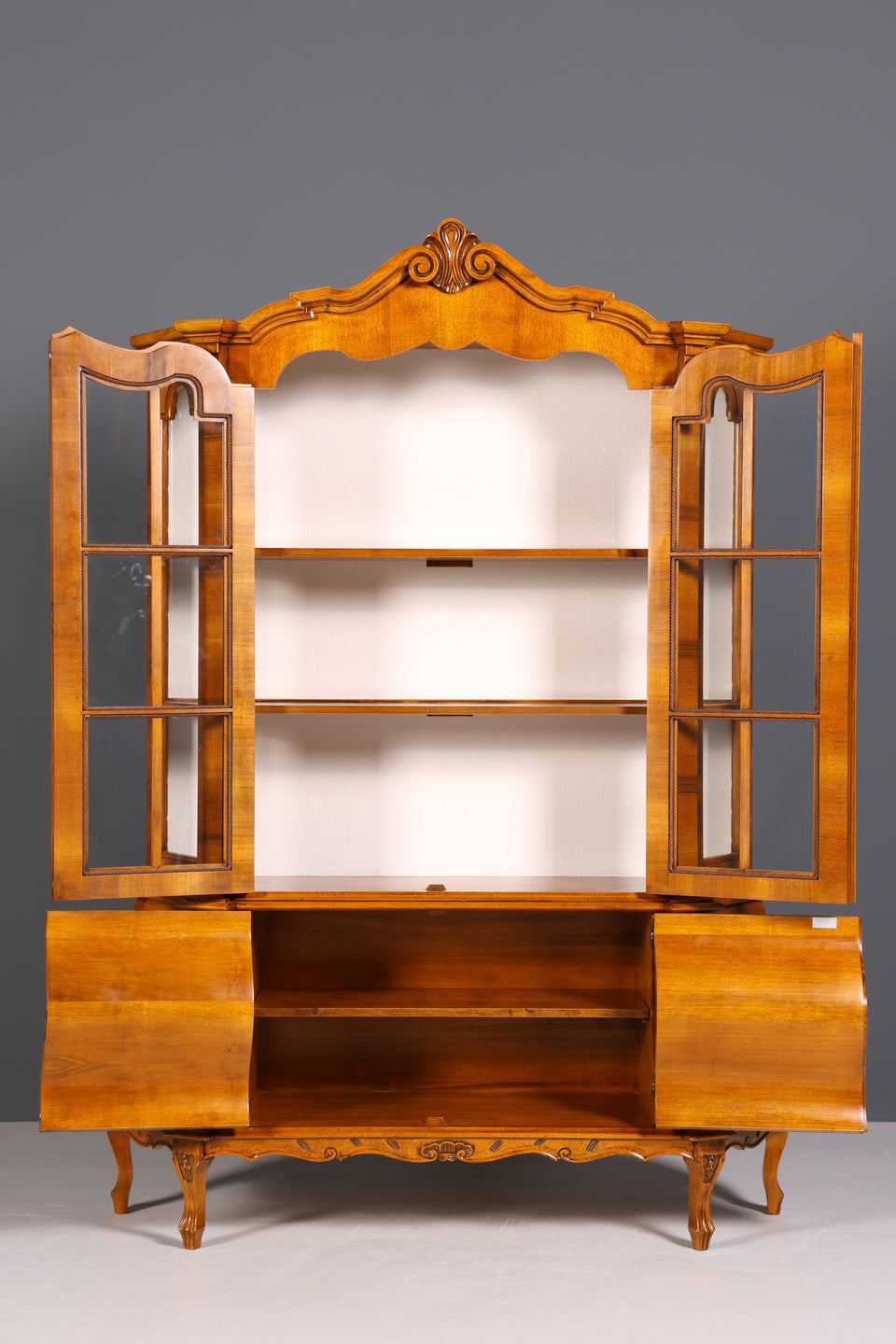 Original Selva Vitrine Holländer Barock Stil Regal Geschrirrschrank