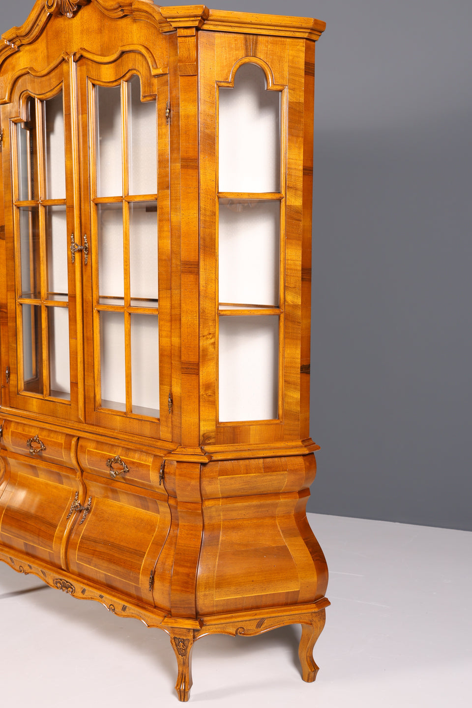 Original Selva Vitrine Holländer Barock Stil Regal Geschrirrschrank