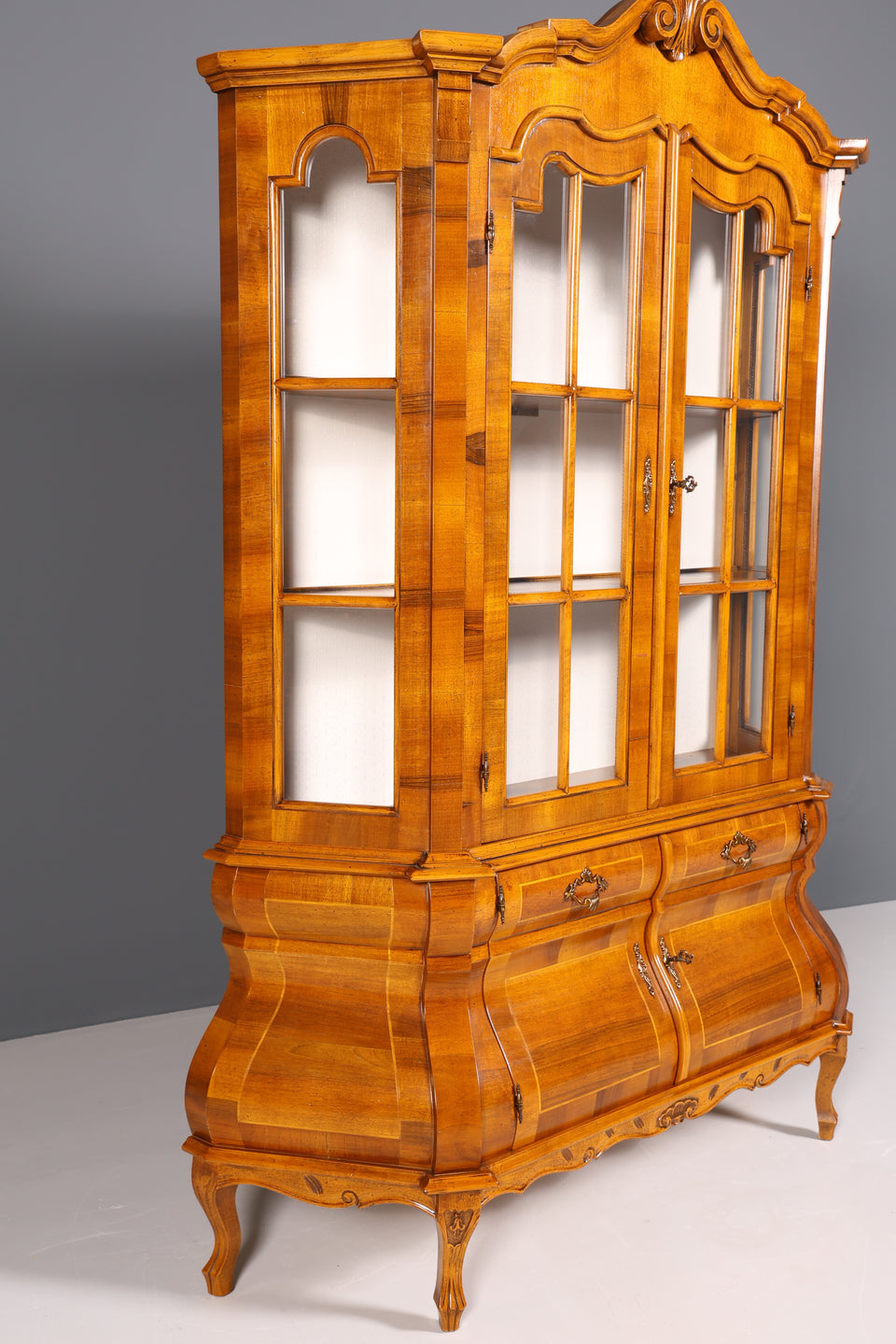 Original Selva Vitrine Holländer Barock Stil Regal Geschrirrschrank