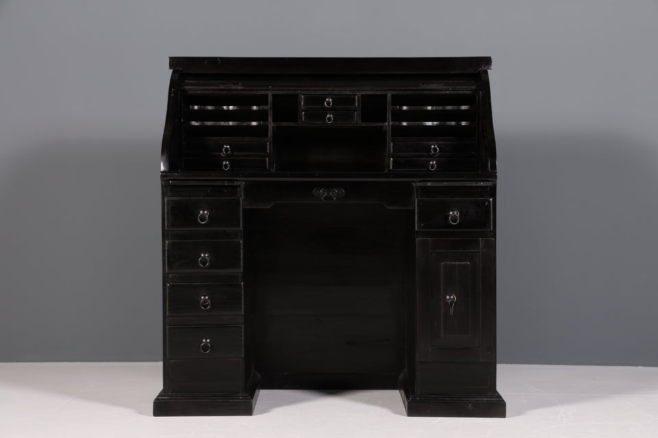 Wunderschöner Bauhaus Stil Rollladen Sekretär massiv Schrank Art Deco Stil Desk