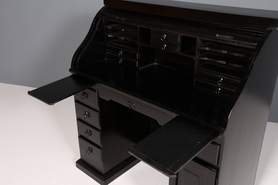 Wunderschöner Bauhaus Stil Rollladen Sekretär massiv Schrank Art Deco Stil Desk