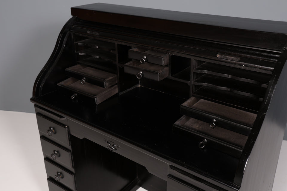 Wunderschöner Bauhaus Stil Rollladen Sekretär massiv Schrank Art Deco Stil Desk