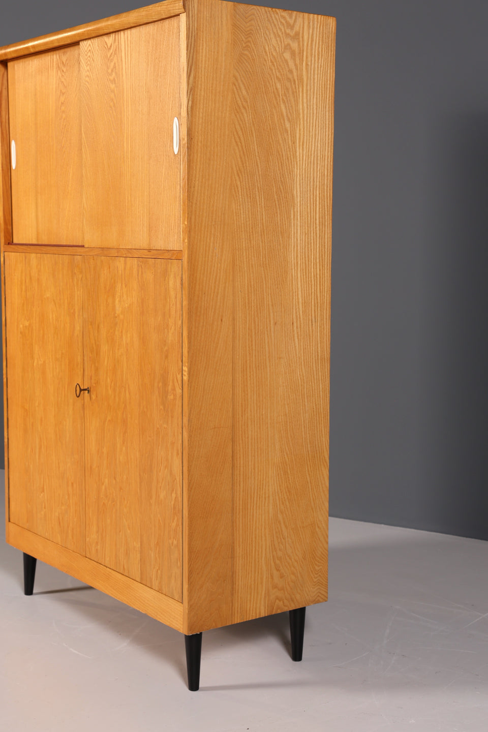 Traumhafter Mid Century Schrank Vintage Holz Highboard Retro Kommode