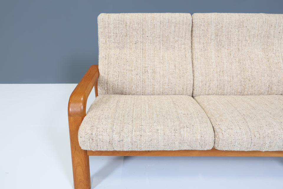 Original HS Design 2- Sitzer Sofa Danish Teak Holz Mid Century Couch