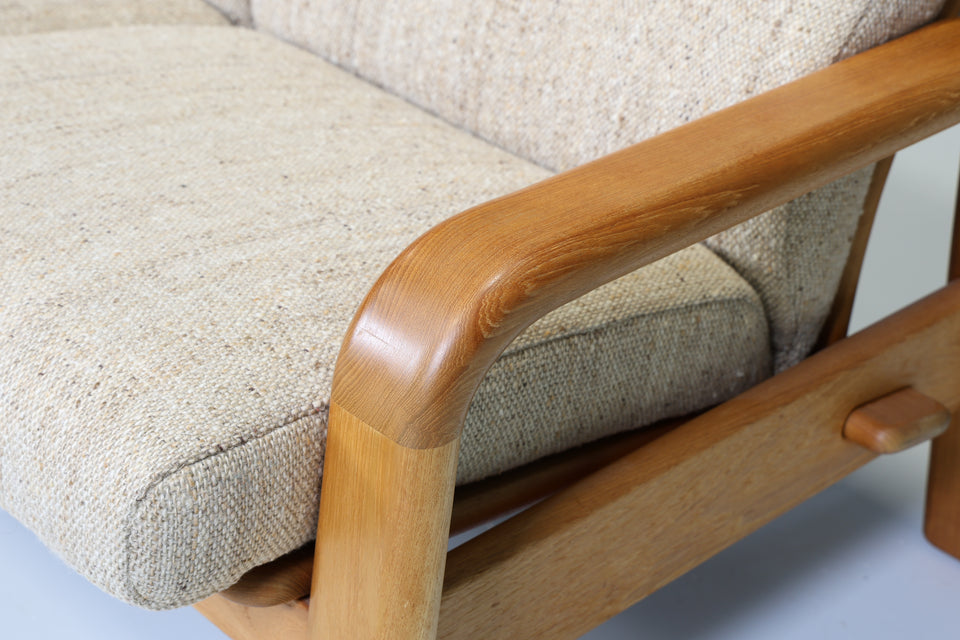 Original HS Design 2- Sitzer Sofa Danish Teak Holz Mid Century Couch
