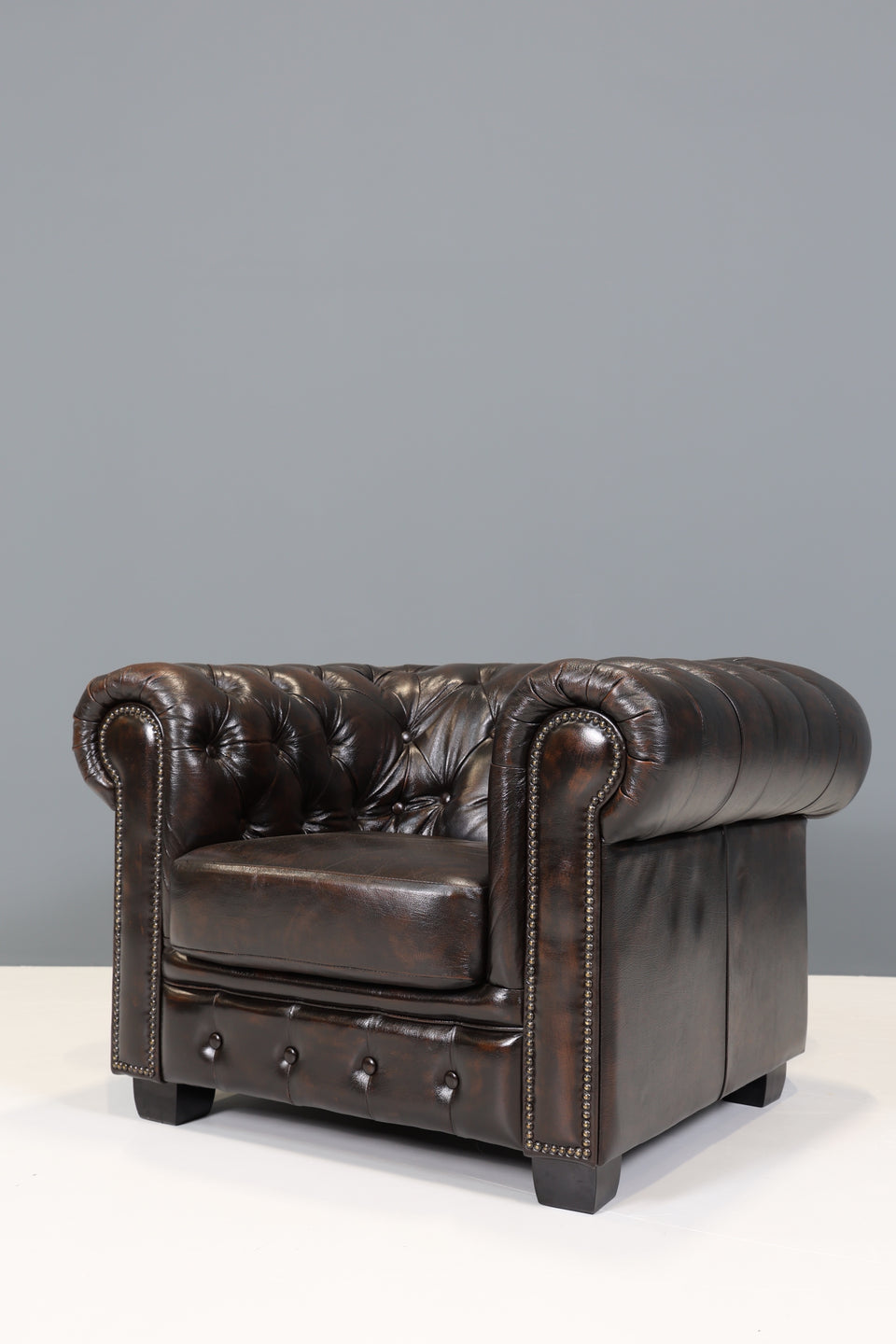 Original Chesterfield Leder Sessel Englisch Herrensessel 2 von 2