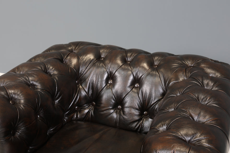 Original Chesterfield Leder Sessel Englisch Herrensessel 2 von 2
