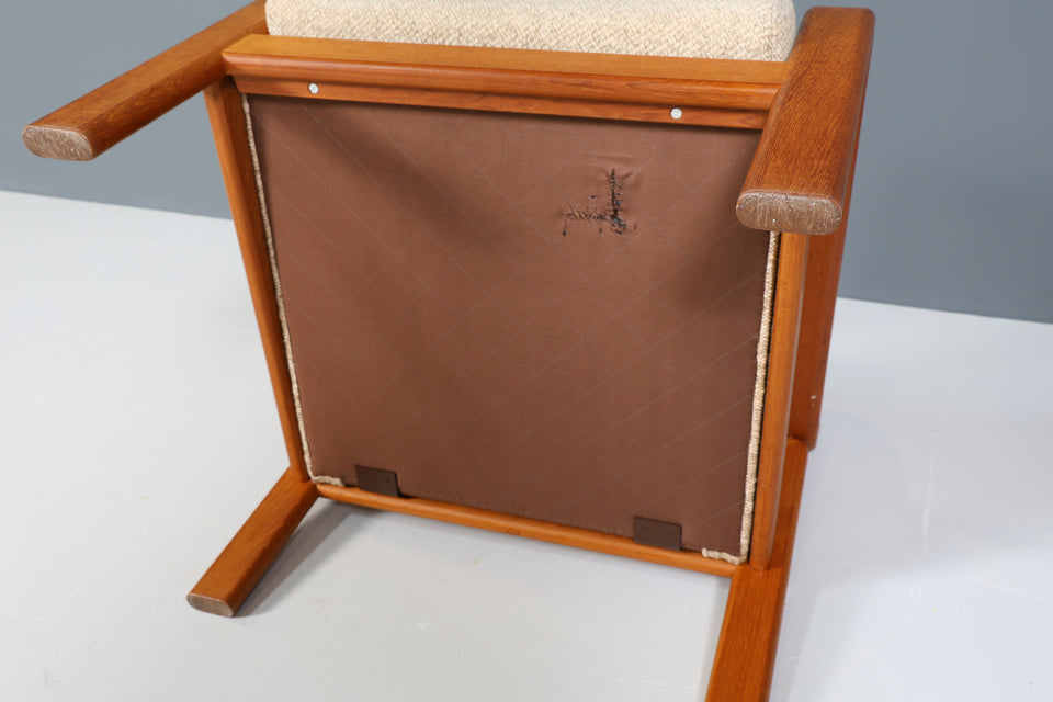 Original Danish Sessel Teak Holz Mid Century Armlehnsessel 2 von 2