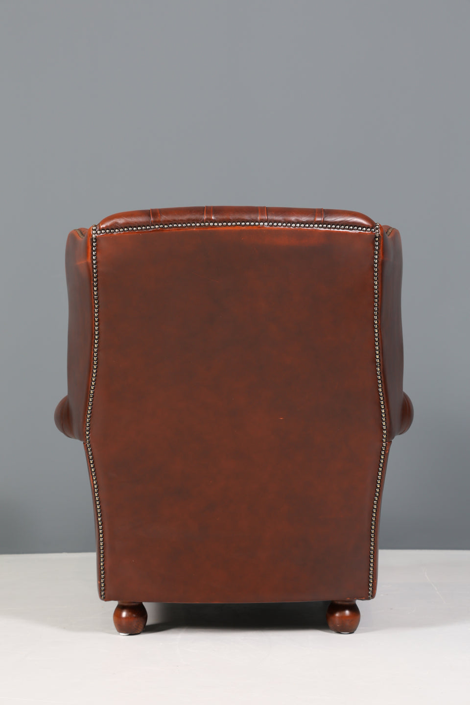 Stilvoller Original Chesterfield Leder Sessel Englisch Herrensessel UK 1 von 2
