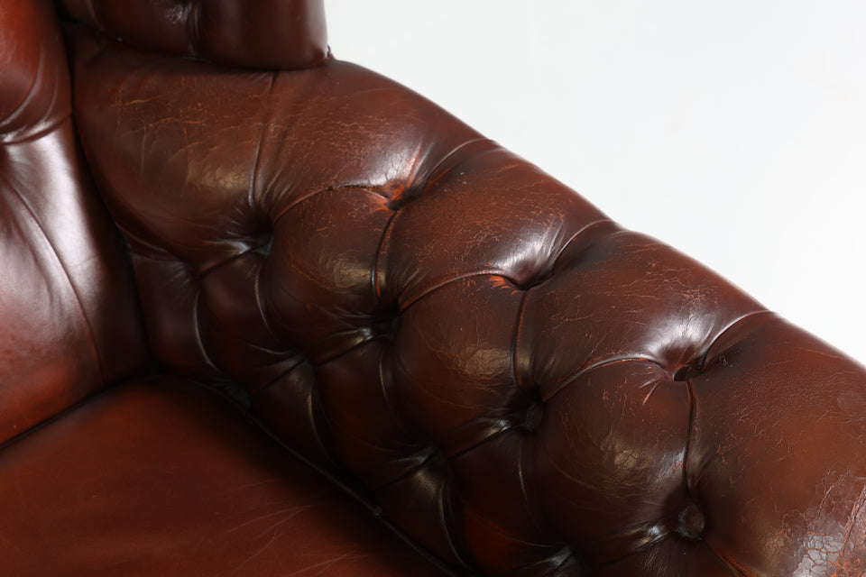 Stilvoller Original Chesterfield Leder Sessel Englisch Herrensessel UK 1 von 2