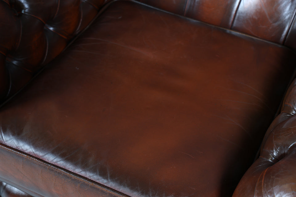 Stilvoller Original Chesterfield Leder Sessel Englisch Herrensessel UK 2 von 2