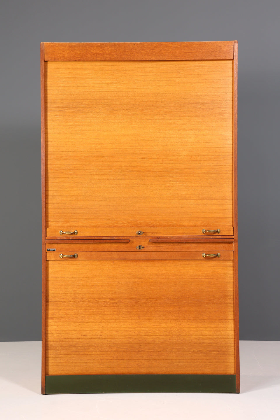 Mid Century Apothekerschrank Bauhaus Rollschrank Art Deco Büro Aktenschrank