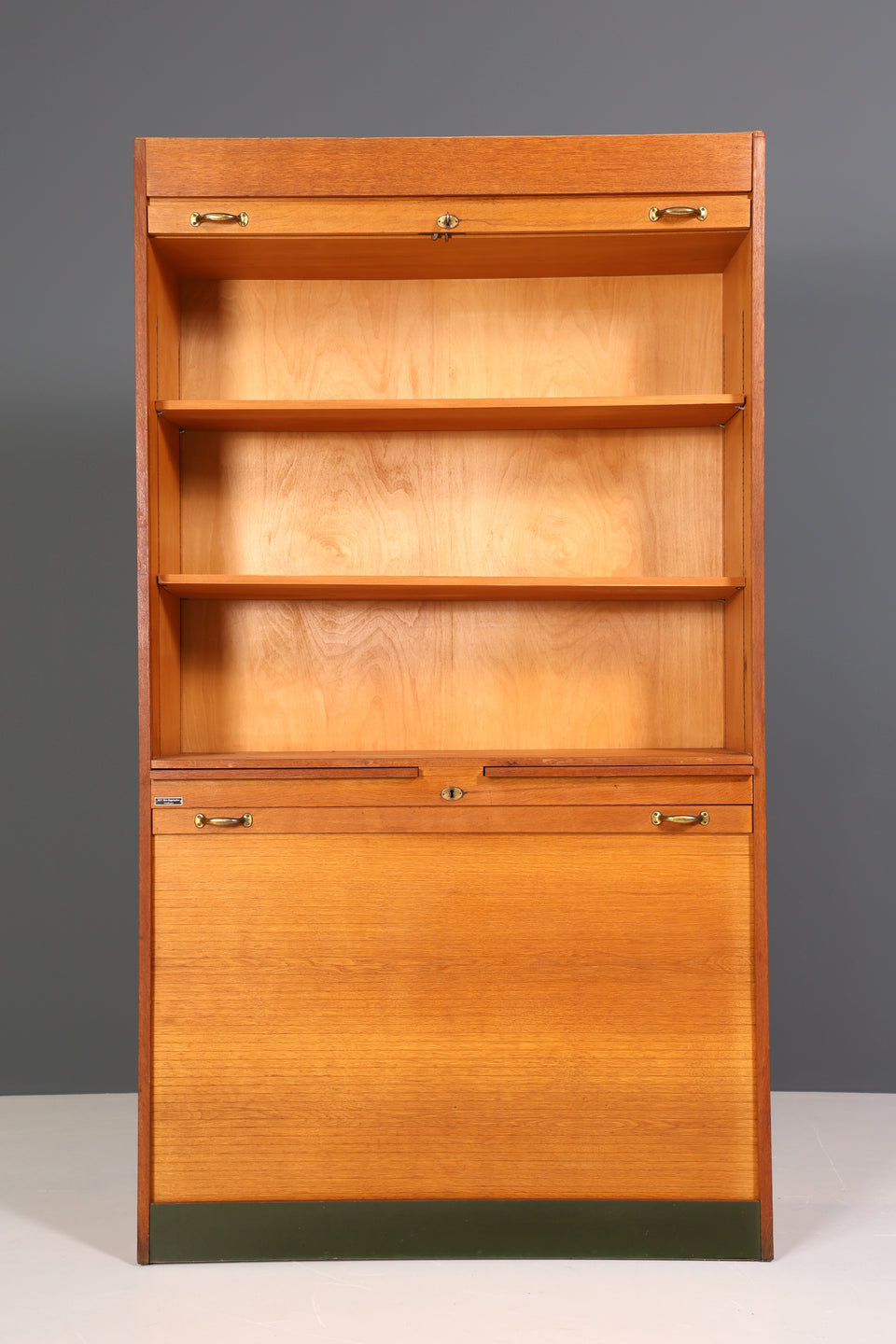 Mid Century Apothekerschrank Bauhaus Rollschrank Art Deco Büro Aktenschrank