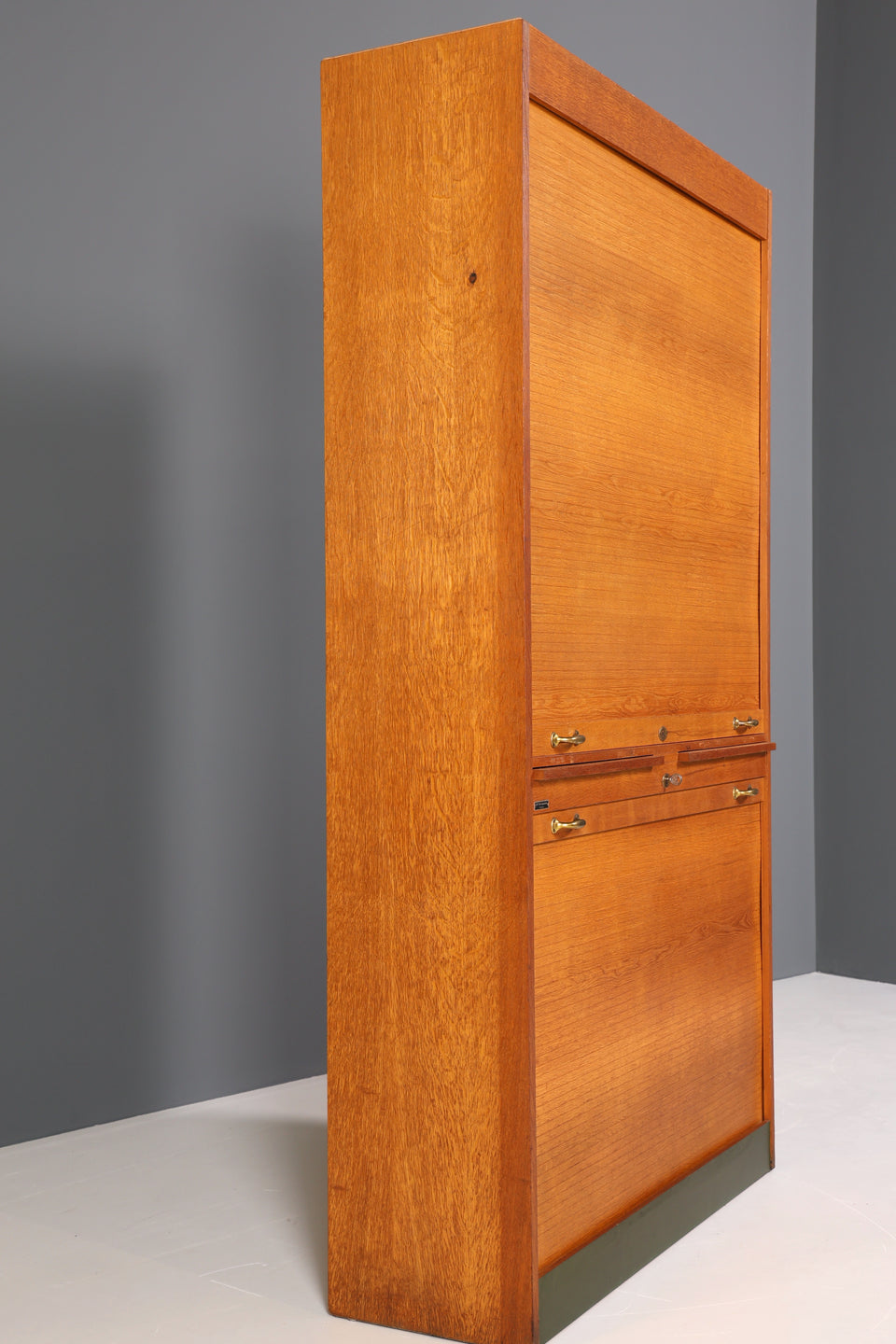 Mid Century Apothekerschrank Bauhaus Rollschrank Art Deco Büro Aktenschrank
