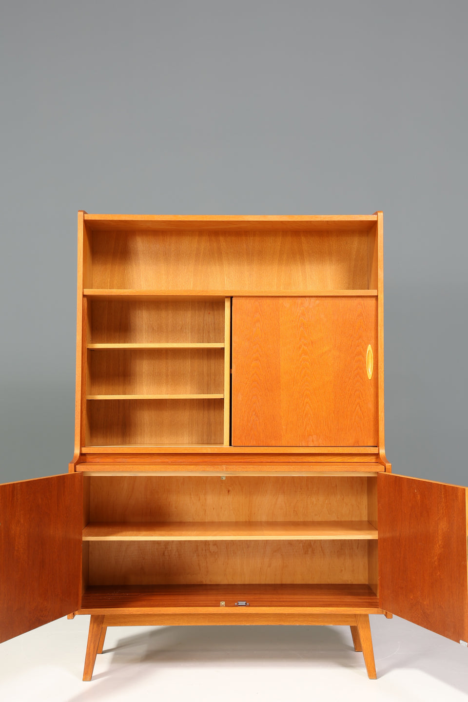 Wunderschöner Mid Century Highboard Vintage Sekretär