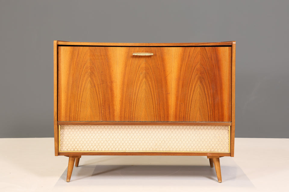 Original Mid Century Schuhschrank Vintage Klapp Kommode