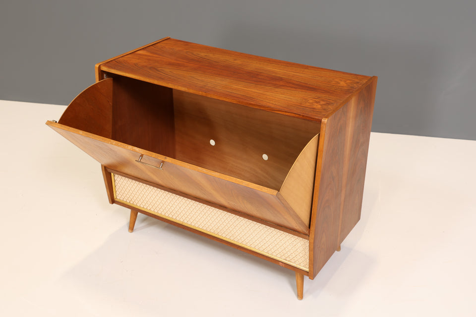 Original Mid Century Schuhschrank Vintage Klapp Kommode