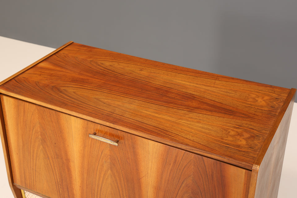 Original Mid Century Schuhschrank Vintage Klapp Kommode