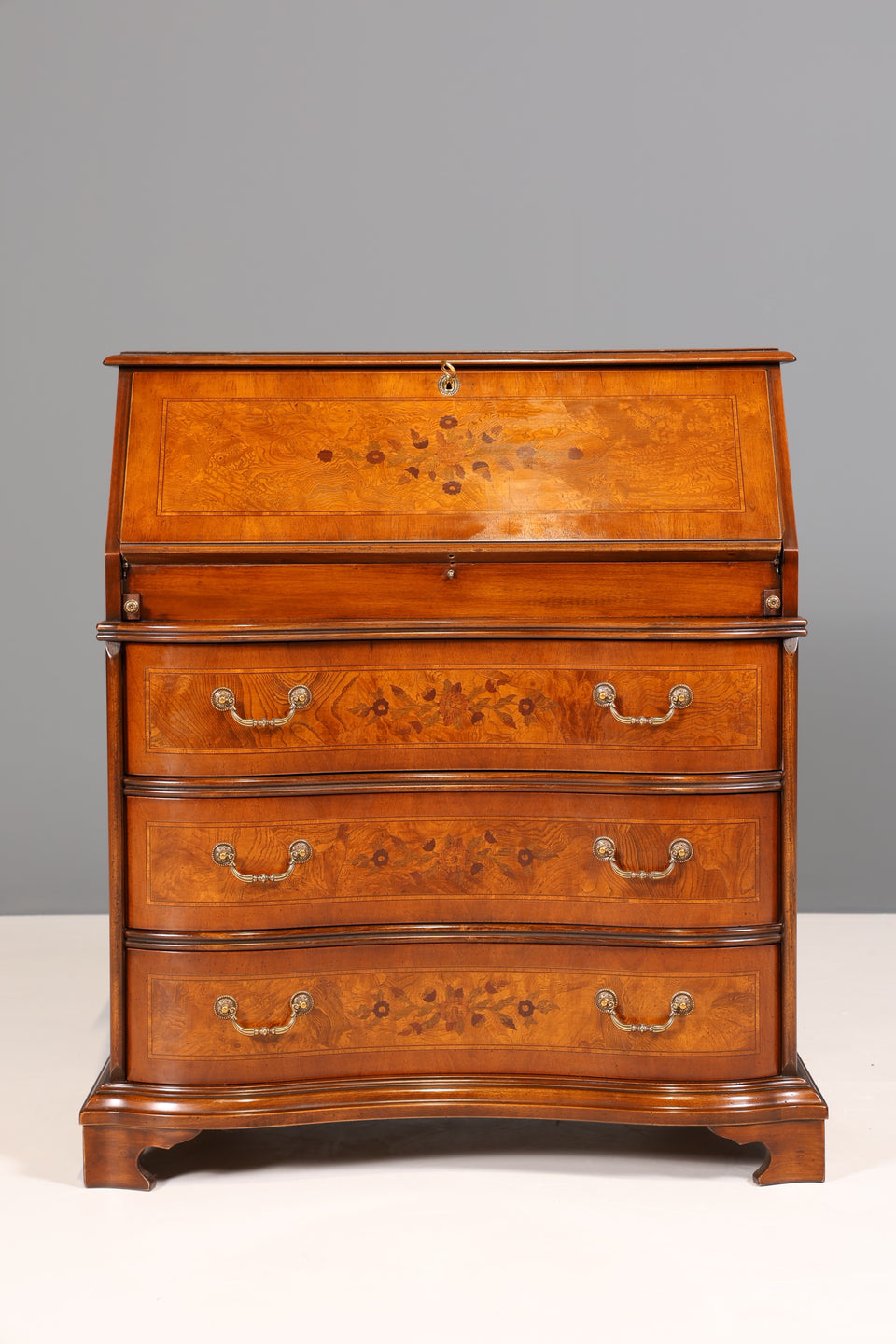 Original Selva Sekretär Antik Stil Kommode echt Holz Schrank
