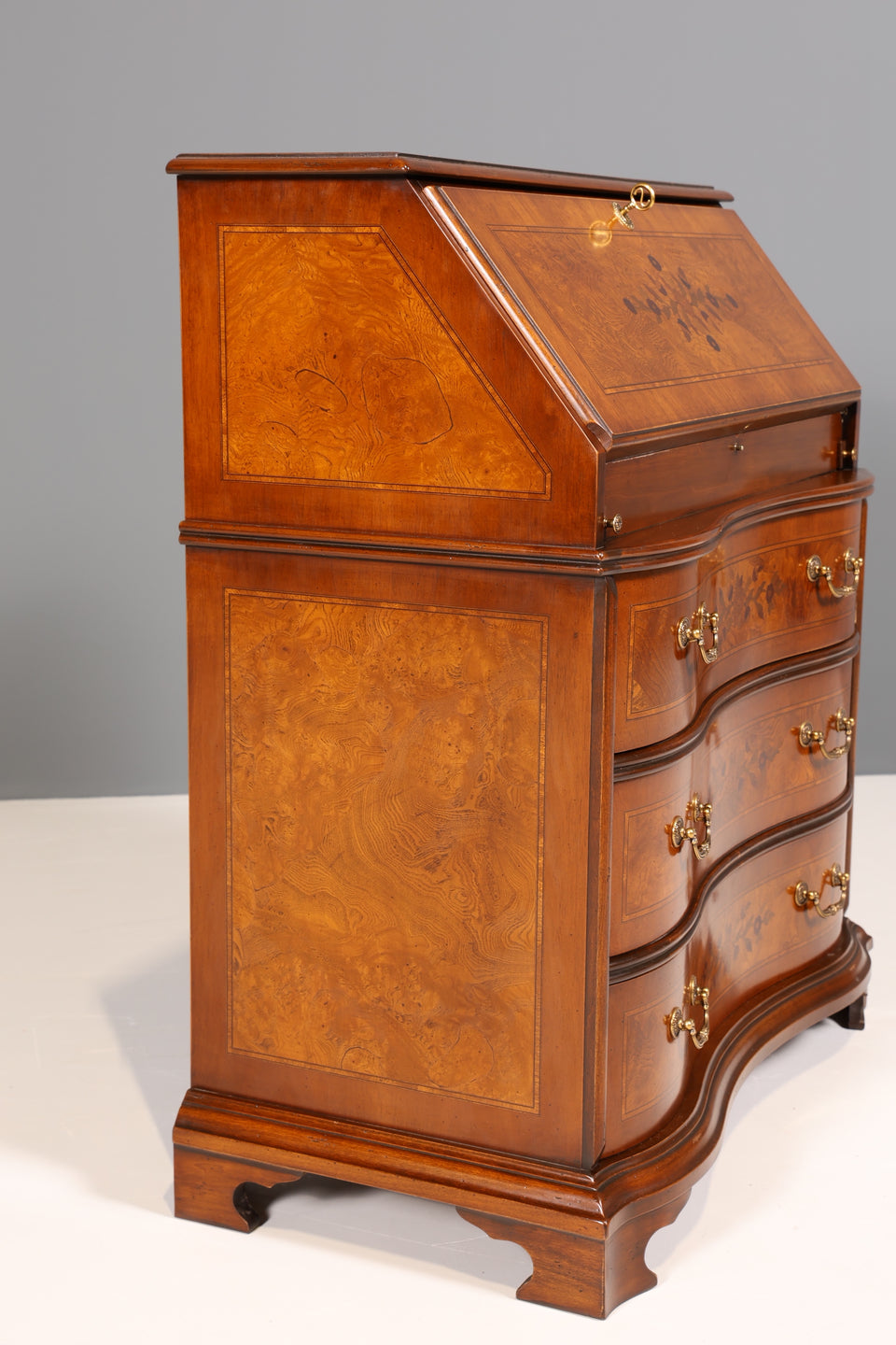 Original Selva Sekretär Antik Stil Kommode echt Holz Schrank