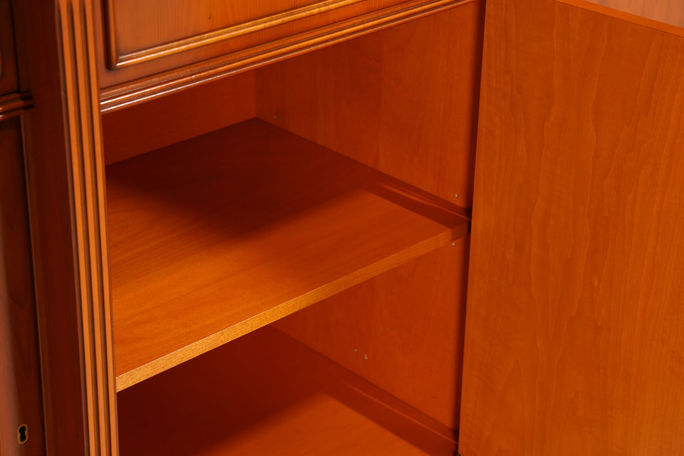 Edle Englische Vitrine Eibe Bücherschrank Heldense Stil Schrank Bibliothek