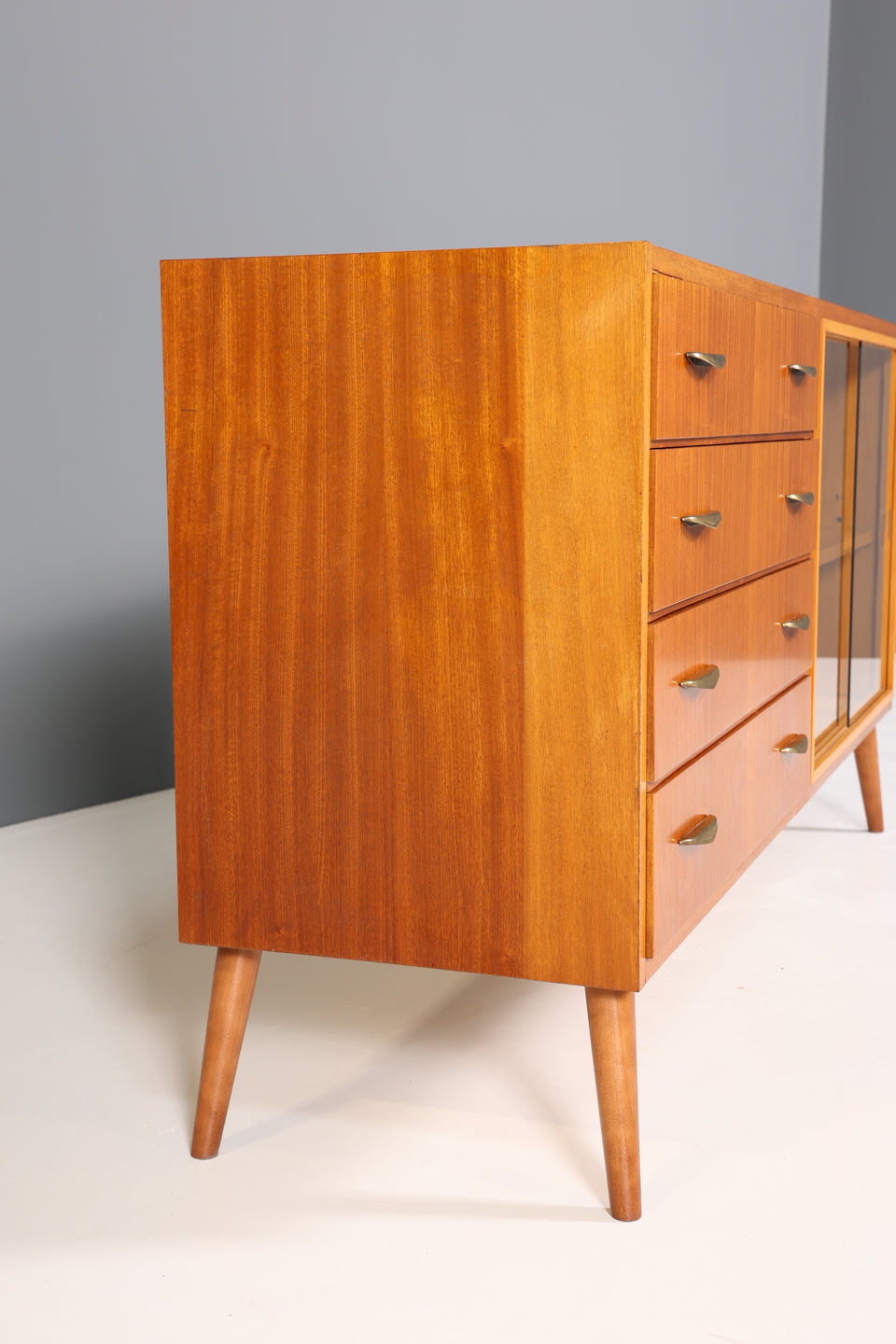 Seltenes Mid Century Vintage Sideboard Retro Vitrine