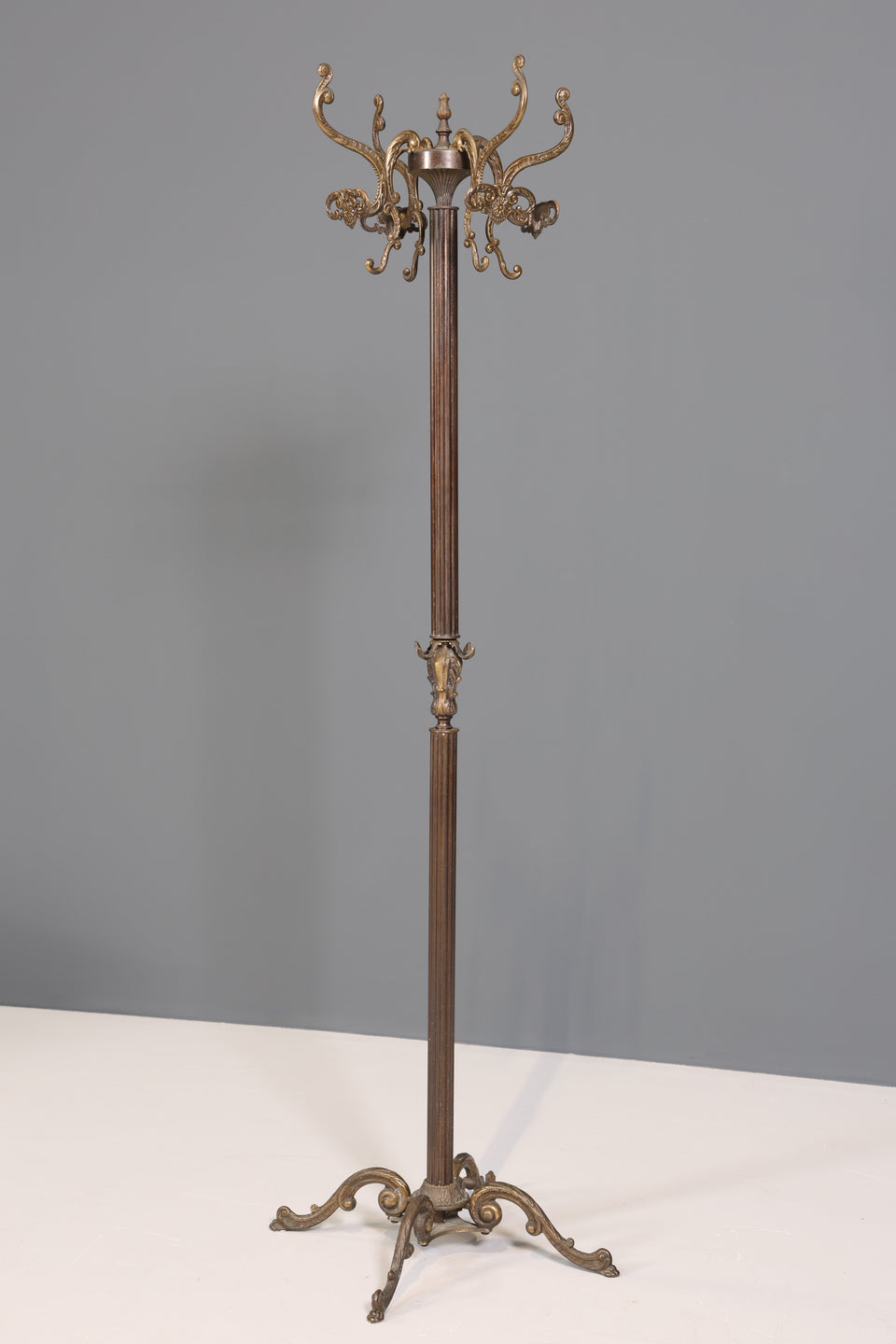 Stilvoller Jugendstil Messing Garderobenständer Antik Garderobe