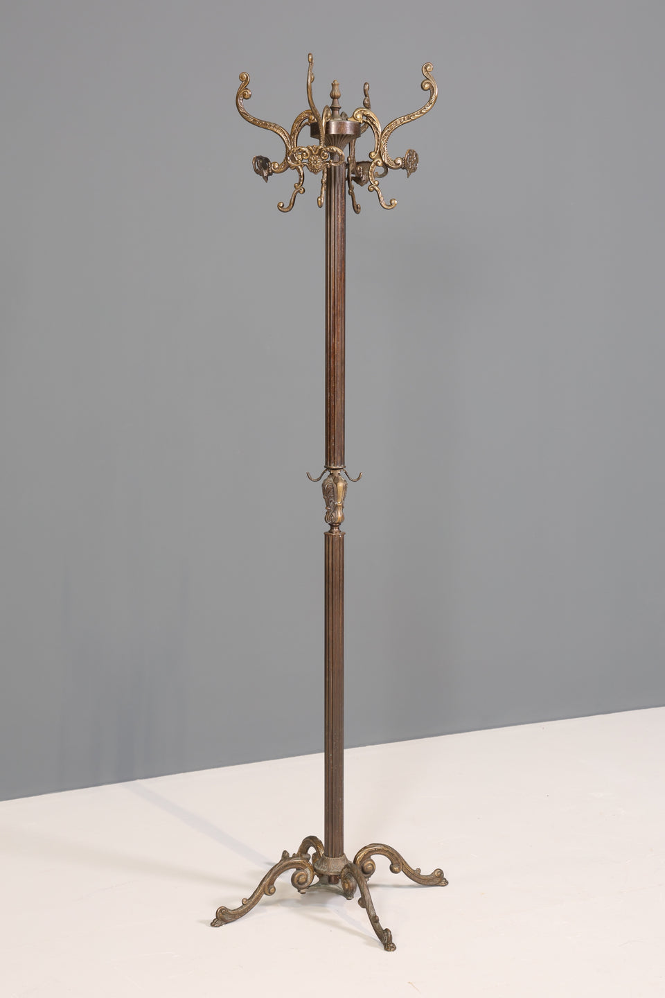 Stilvoller Jugendstil Messing Garderobenständer Antik Garderobe