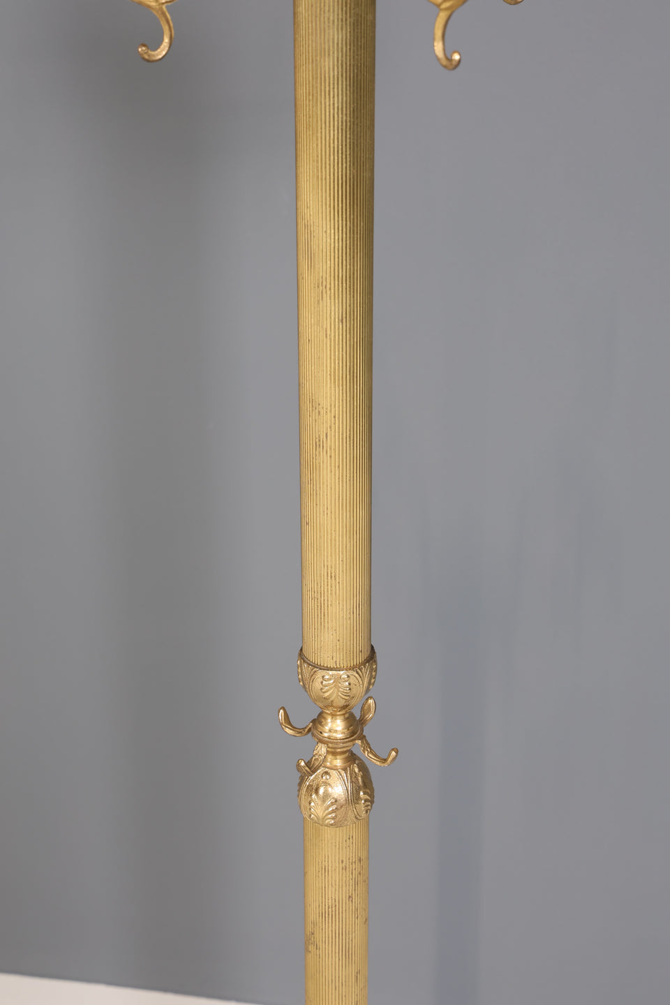 Prunkvoller Jugendstil Messing Garderobenständer Antik Kleiderhaken