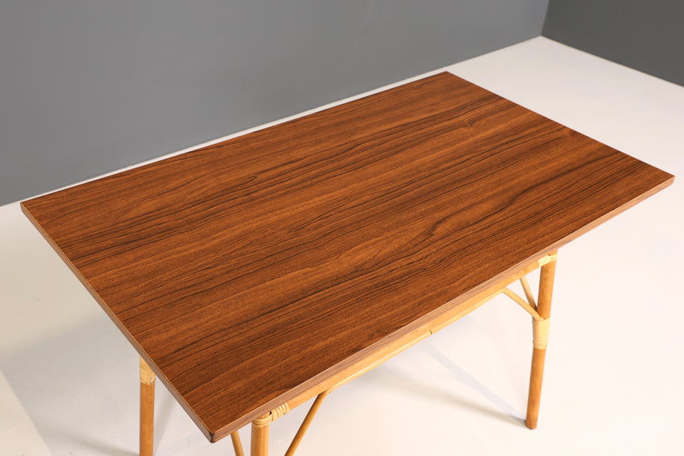 Mid Century Bambus Couchtisch Retro DDR Beistelltisch