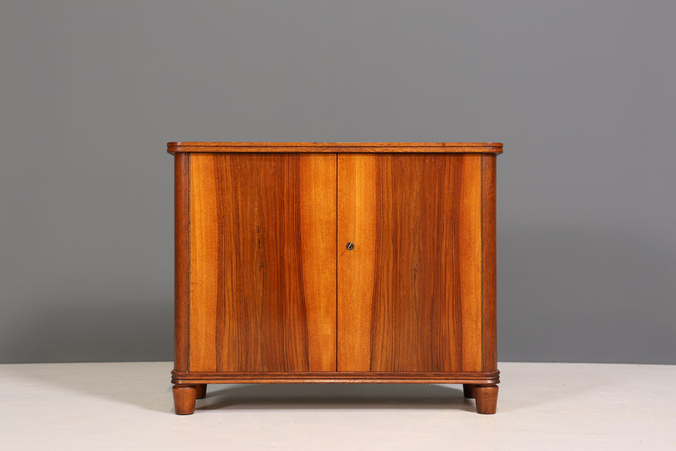 Schlichte Mid Century Retro Kommode Vintage Nussbaum Sideboard