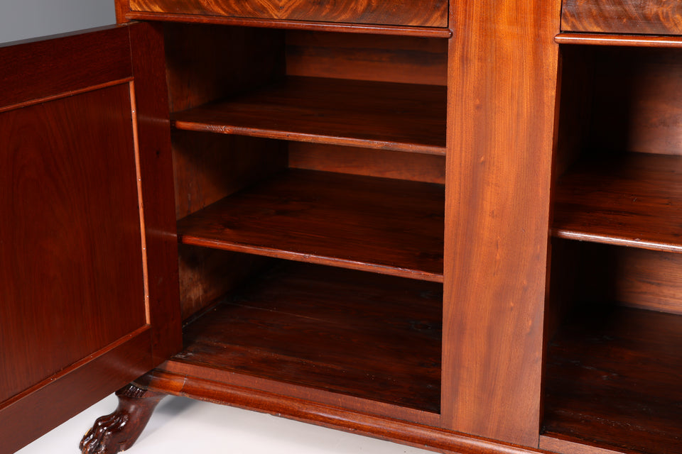 Edles Louis Philippe XXL Regal um 1880 Biedermeier Antik Schrank um 1880