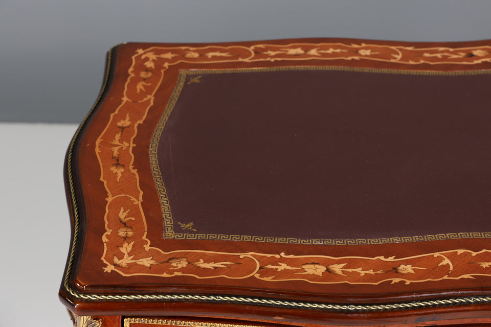 Edler Louis XV Stil Schreibtisch French Office Desk Antik Stil