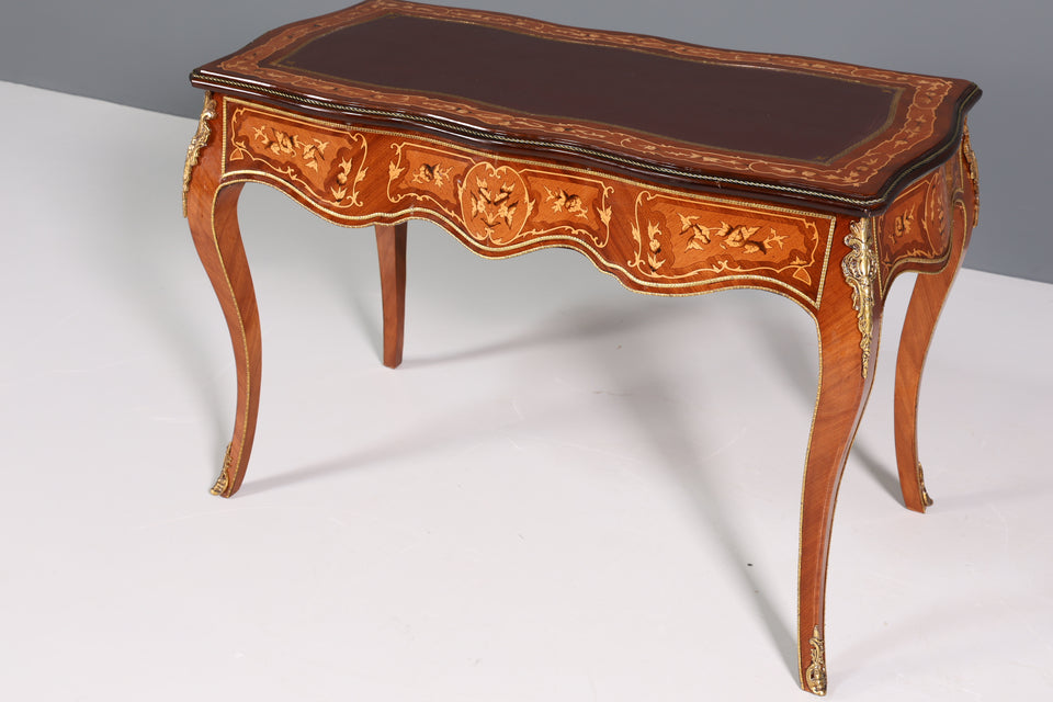 Edler Louis XV Stil Schreibtisch French Office Desk Antik Stil