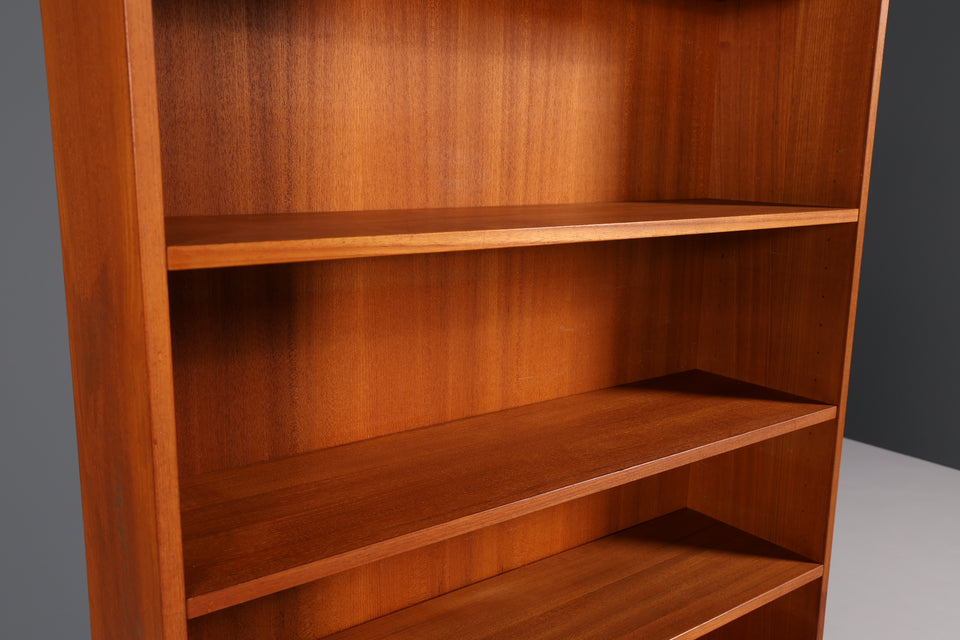 Skandinavisches Teak Holz Regal Mid Century Bücherregal Kommode
